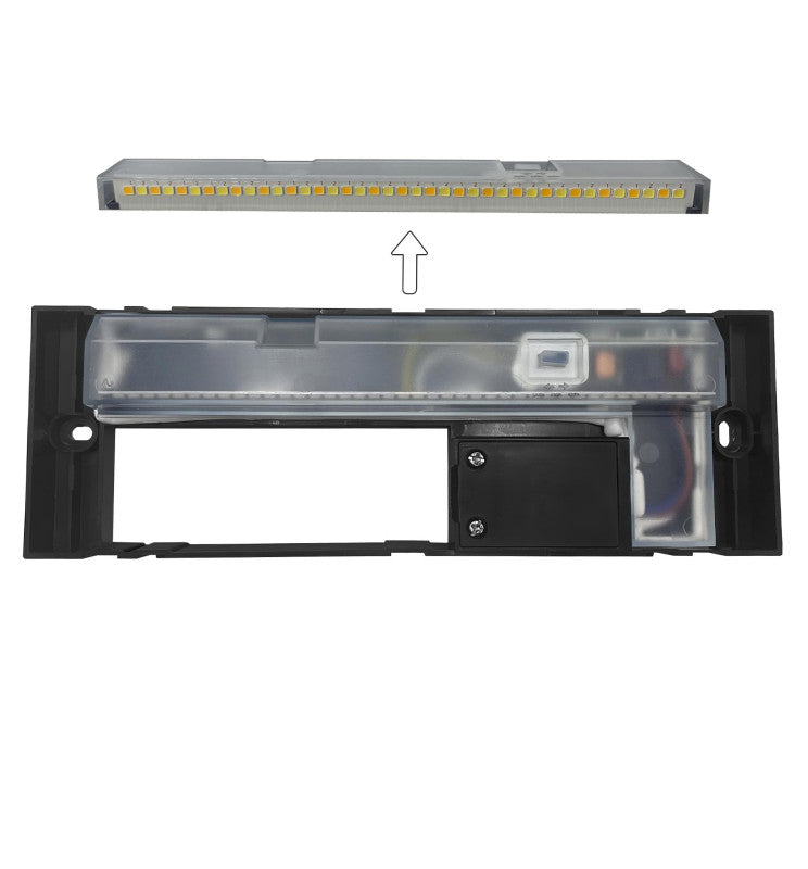 6W KOUVOLA LED Wall Light in Black IP65 3CCT - Wall Light Fixtures - Bollard Lights