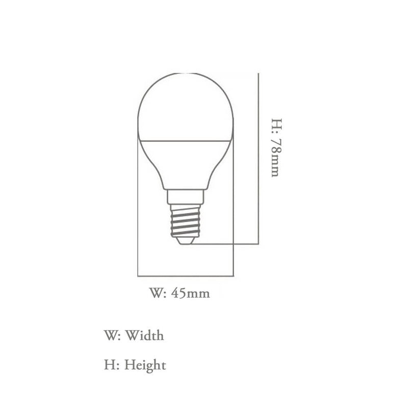 6W E14 LED Bulb with OSRAM Chip 4000K - E14 bulb
