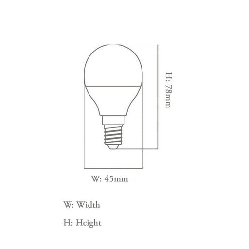 6W E14 LED Bulb with OSRAM Chip 4000K - E14 bulb