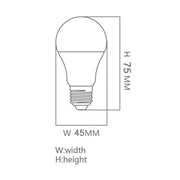 6W E27 G45 LED Bulb with OSRAM Chip 3000K - E27 Bulb