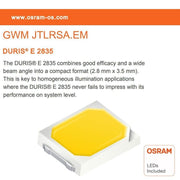 6W E27 G45 LED Bulb with OSRAM Chip 3000K - E27 Bulb