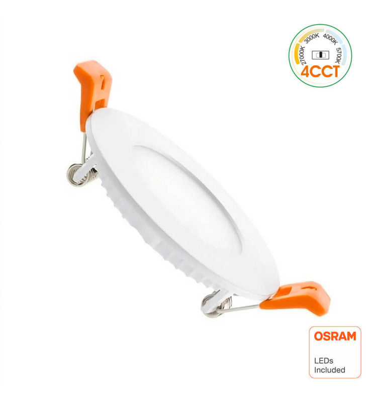 6W Round Slim LED Downlight with OSRAM Chip 4CCT
