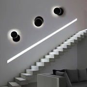 6W Modern APOLO LED Wall Light in Black 5000K - Wall Light Fixtures - Decorative Lighting