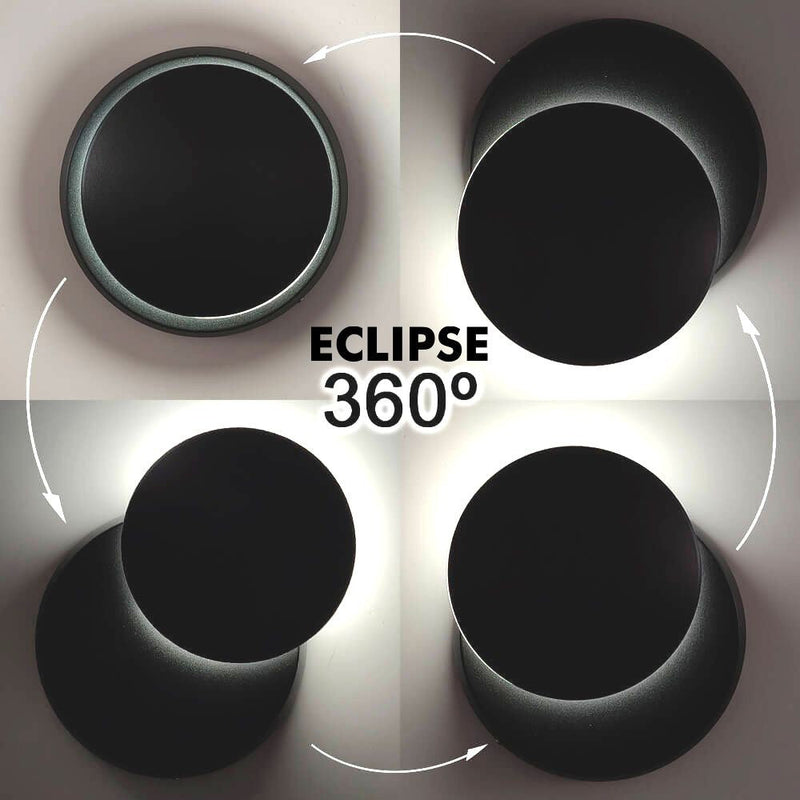 6W Modern APOLO LED Wall Light in Black 5000K - Wall Light Fixtures - Decorative Lighting