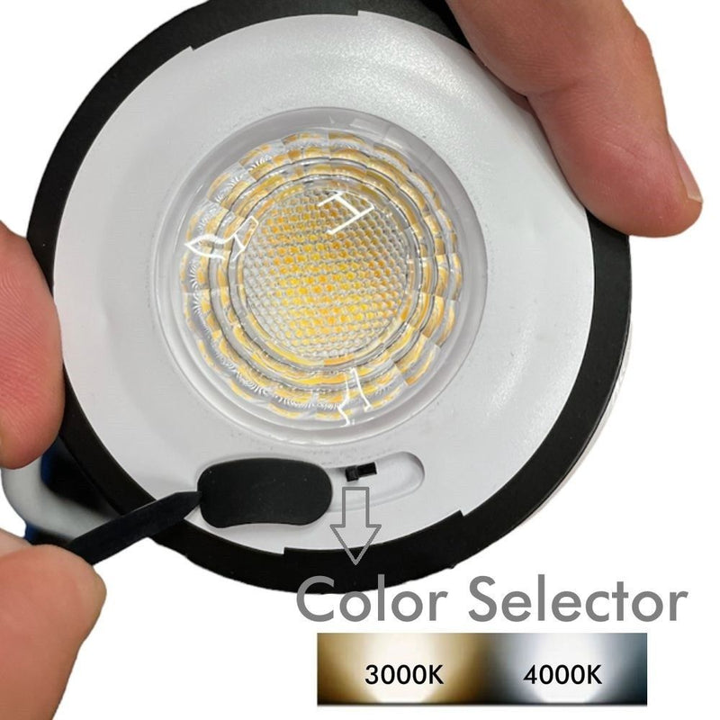 6W Recessed Waterproof Fireproof LED Downlight 2 CCT - Ceiling Light Fixtures - Downlights