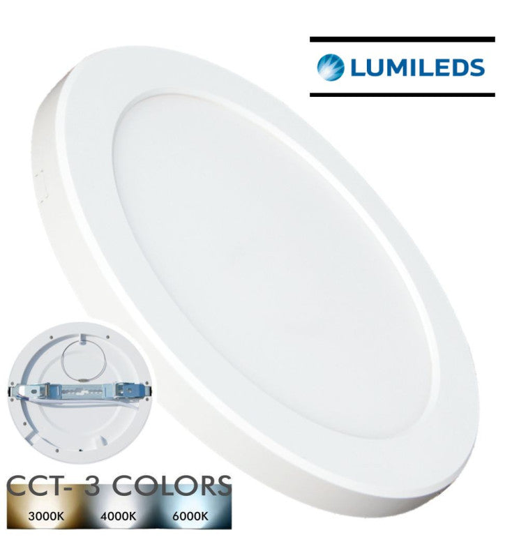 6W Round MOSS LED Ceiling Light White with Adjustable Cut Out 3 CCT - Ceiling Light Fixtures - Downlights