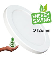 6W Round MOSS LED Ceiling Light White with Adjustable Cut Out 3 CCT - Ceiling Light Fixtures - Downlights