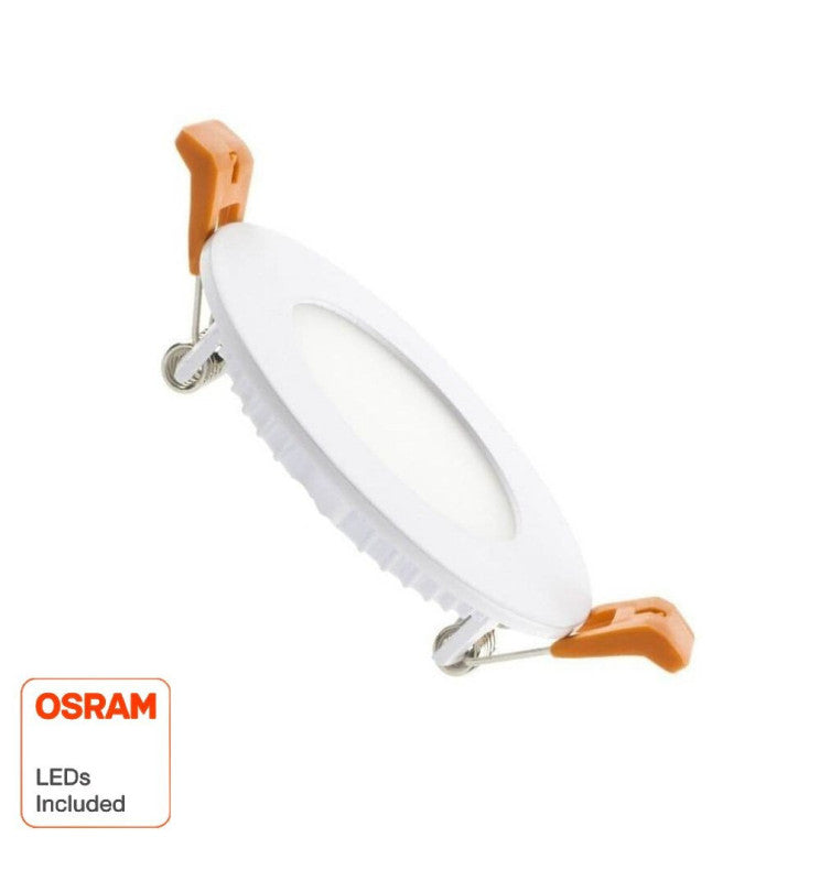 6W Round Slim LED Downlight with OSRAM Chip 4CCT - Ceiling Light Fixtures - Downlights
