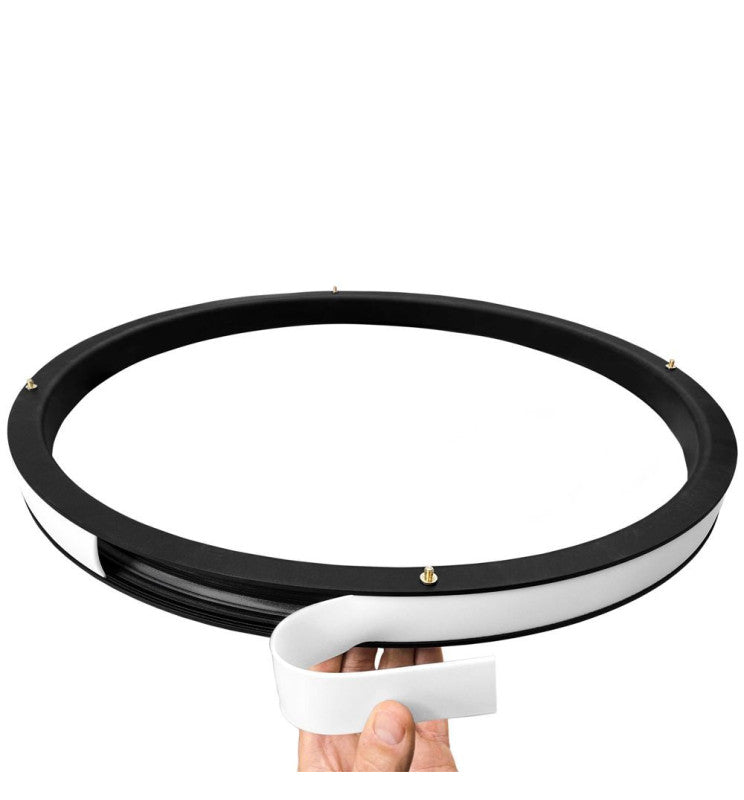 77W Circular SPACE VENUS LED Pendant Light in Black 120cm - Ceiling Light Fixtures - Linear Lights