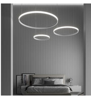 77W Circular SPACE VENUS LED Pendant Light in White 120cm - Ceiling Light Fixtures - Decorative Lighting