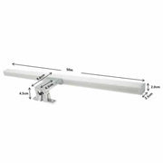 7W Chrome GRINDA LED Wall Light 4000K - Lighting - Decorative Lighting