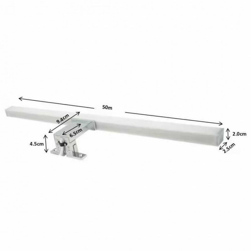 7W Chrome GRINDA LED Wall Light 4000K - Lighting - Decorative Lighting