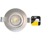 7W Round LED Downlight in Gold with OSRAM Chip 3 CCT - Flood & Spot Lights - Downlights