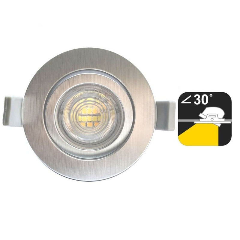 7W Round LED Downlight in Gold with OSRAM Chip 3 CCT - Flood & Spot Lights - Downlights
