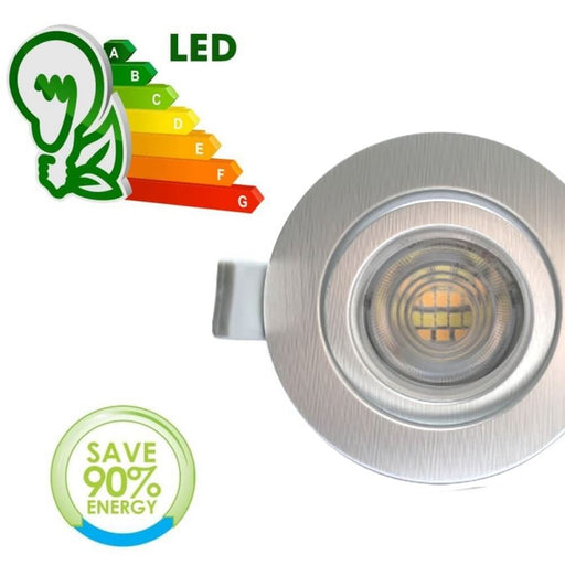 7W Round LED Downlight in Gold with OSRAM Chip 3 CCT - Flood & Spot Lights - Downlights