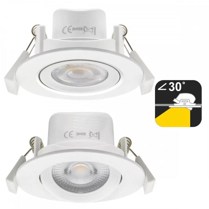 7W Round LED Spotlight with OSRAM Chip and selectable CCT - LED ceiling lighting - Ledex Lighting UK