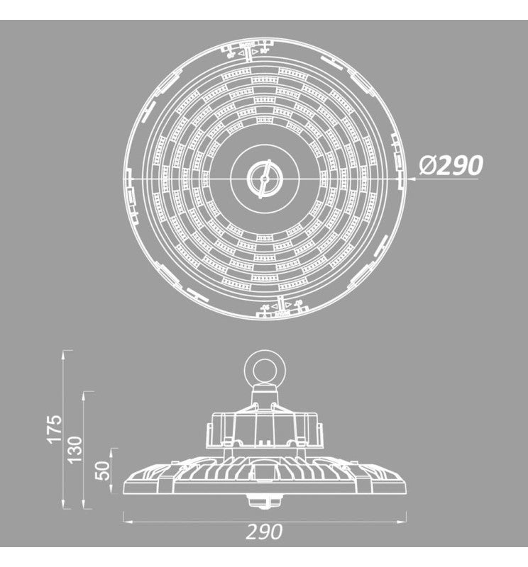 80W 100W 150W Dimmable FRANCE LED UFO High Bay with SAMSUNG Chip 3 CCT - Ceiling Light Fixtures - High Bays