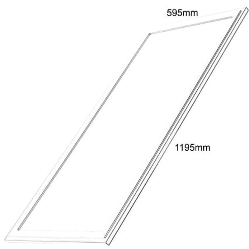 80W LED Panel 120x60cm with PHILIPS Driver 6000K - Ceiling Light Fixtures - Panels