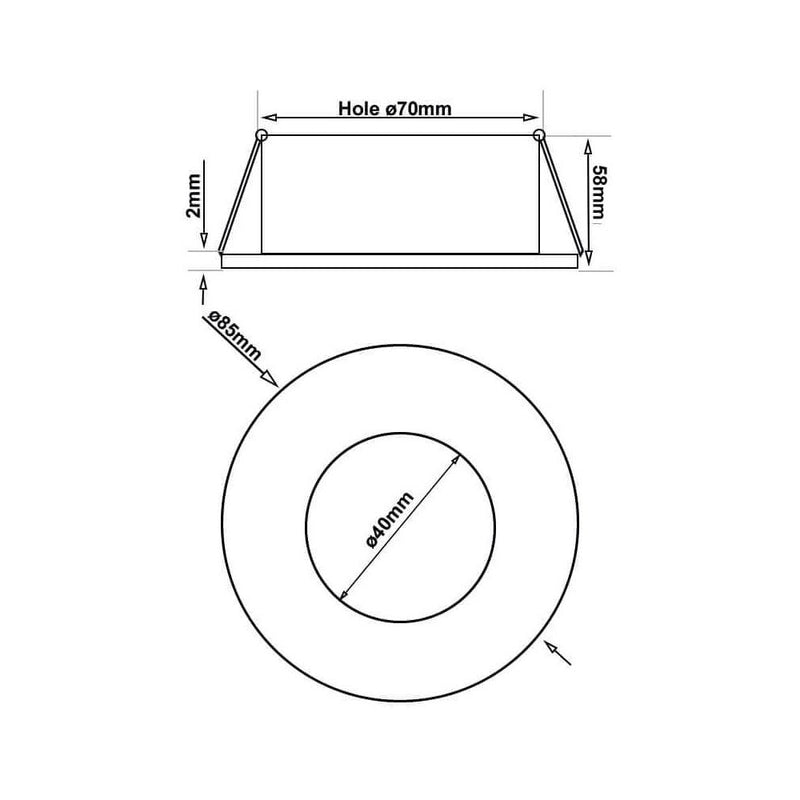 8W Dimmable Waterproof Concave LED Downlight 4 CCT - Ceiling Light Fixtures - Downlights
