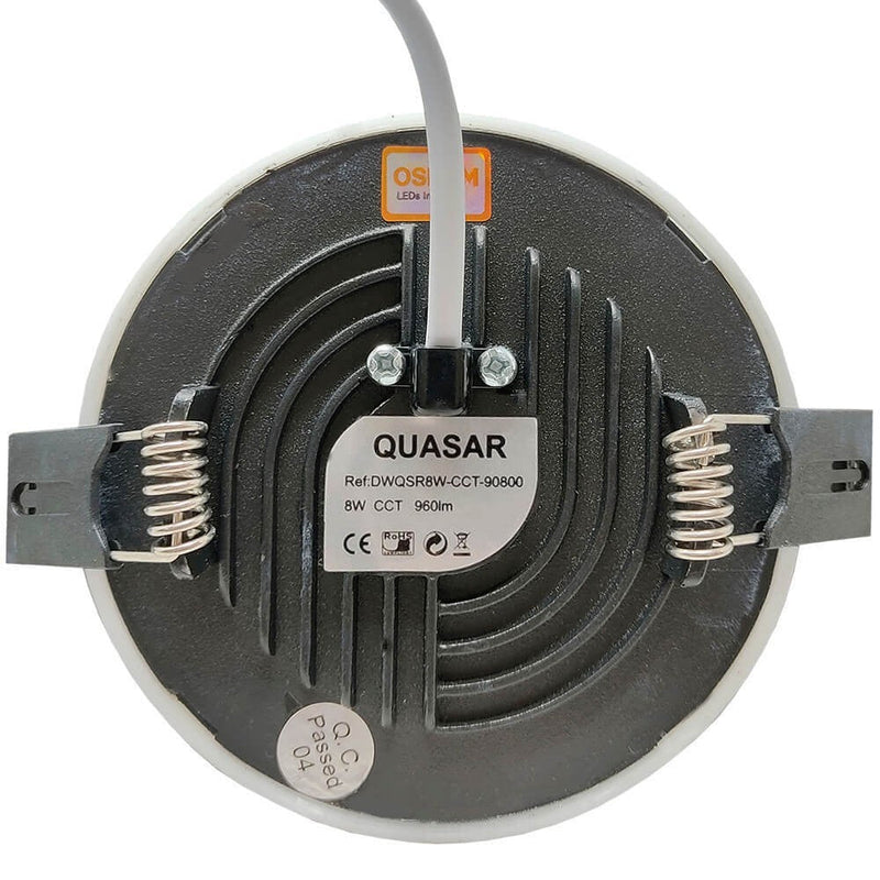 8W Frameless QUASAR LED Downlight with OSRAM Chip 3 CCT - Ceiling Light Fixtures - Downlights