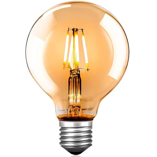 8W Vintage Filament LED Bulb E27 Dimmable 2200K - E27 Retro - Ledex Lighting UK