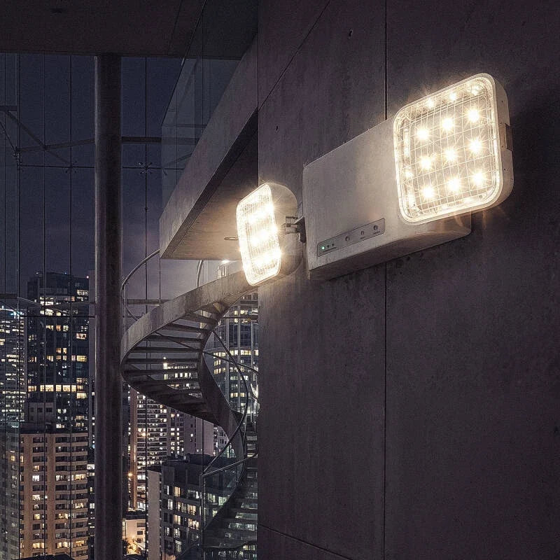 Twin 8W LED Spotlight Emergency Light IP20 6000K