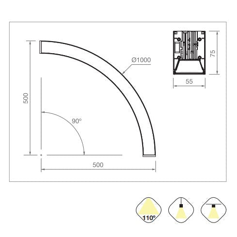 VERSA WHITE Curve LED Module 3CCT