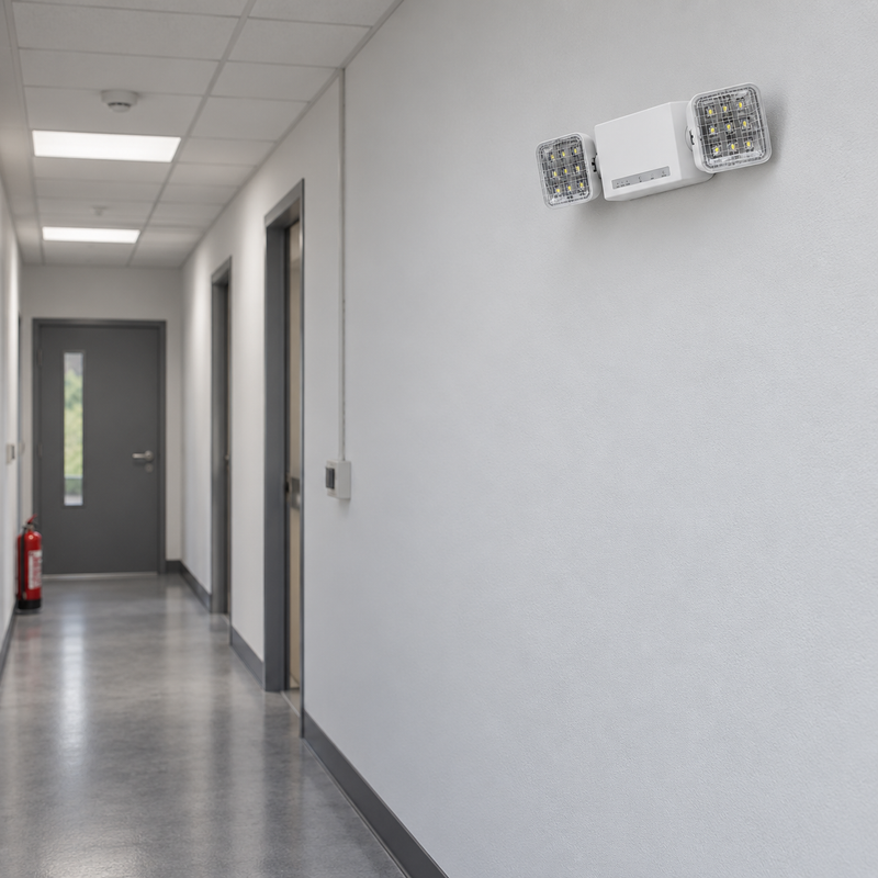 Twin 8W LED Spotlight Emergency Light IP20 6000K
