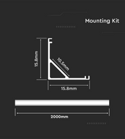 LED Aluminum Corner Profile 2m 10 Pack - LED Strip Accessories