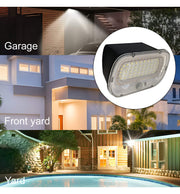 Solar RING LED Wall Light with PIR Presence Sensor 5700K - Solar LED light