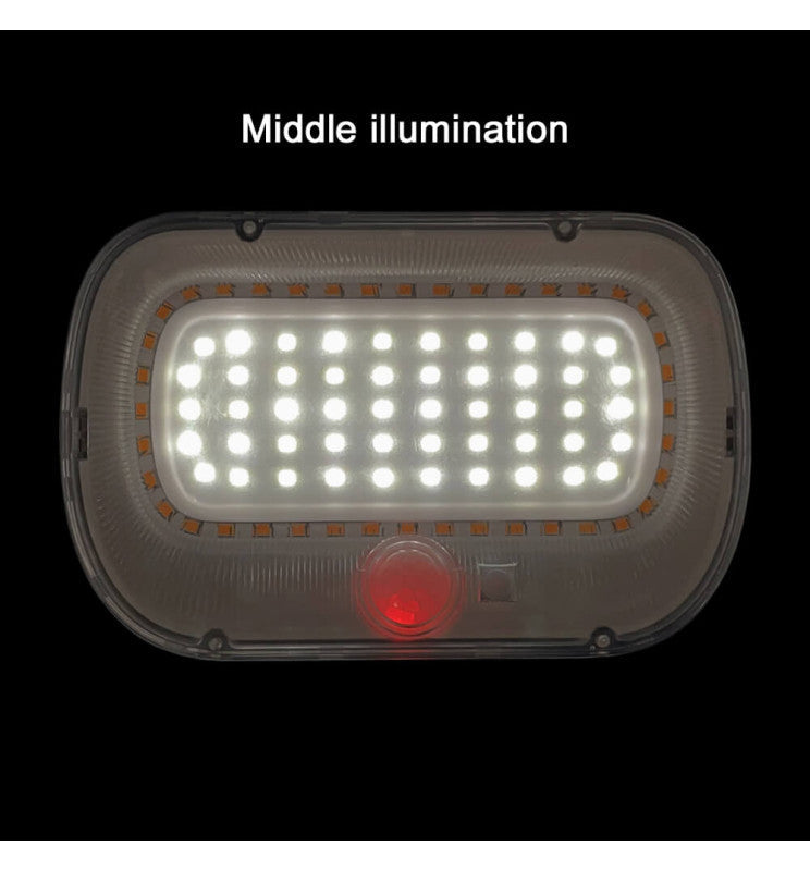 Solar RING LED Wall Light with PIR Presence Sensor 5700K - Solar LED light