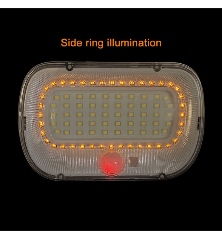 Solar RING LED Wall Light with PIR Presence Sensor 5700K - Solar LED light