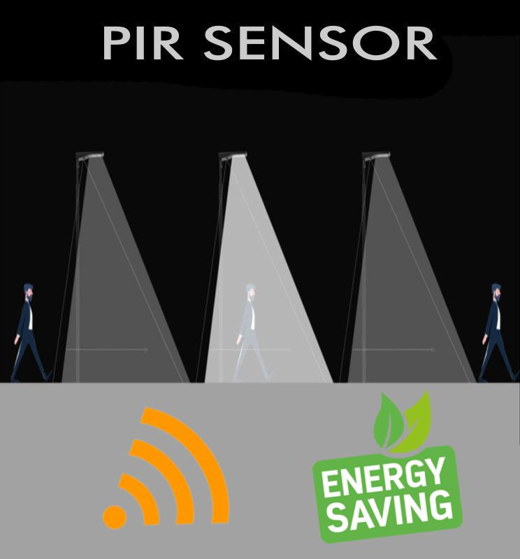 Solar LED Streetlight with PIR Sensor 6000K - Solar LED light