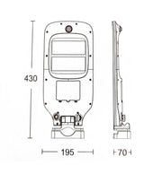 Solar LED Streetlight with PIR Sensor 6000K - Solar LED light
