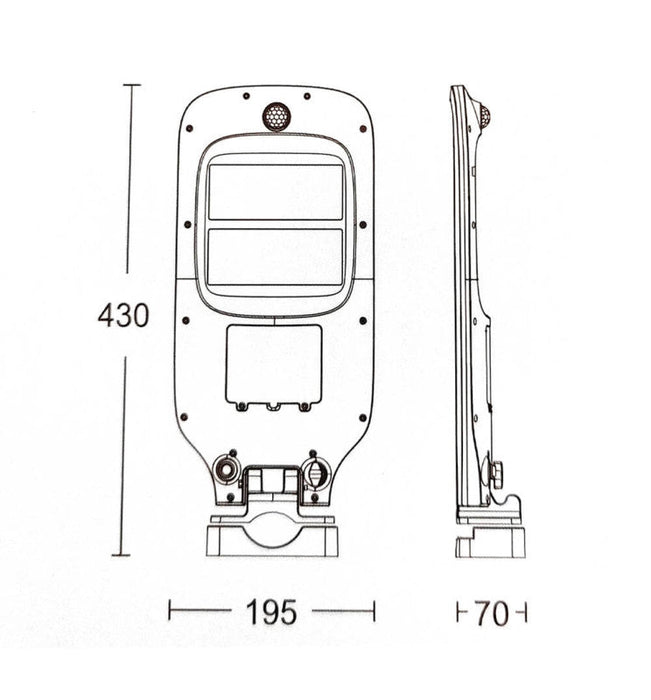 Solar LED Street Light - With motion sensor 6000K