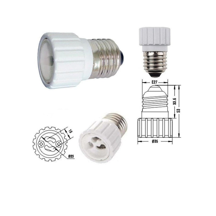 Adapter from E27 to GU10 bulb - LED Accessories - Ledex Lighting UK