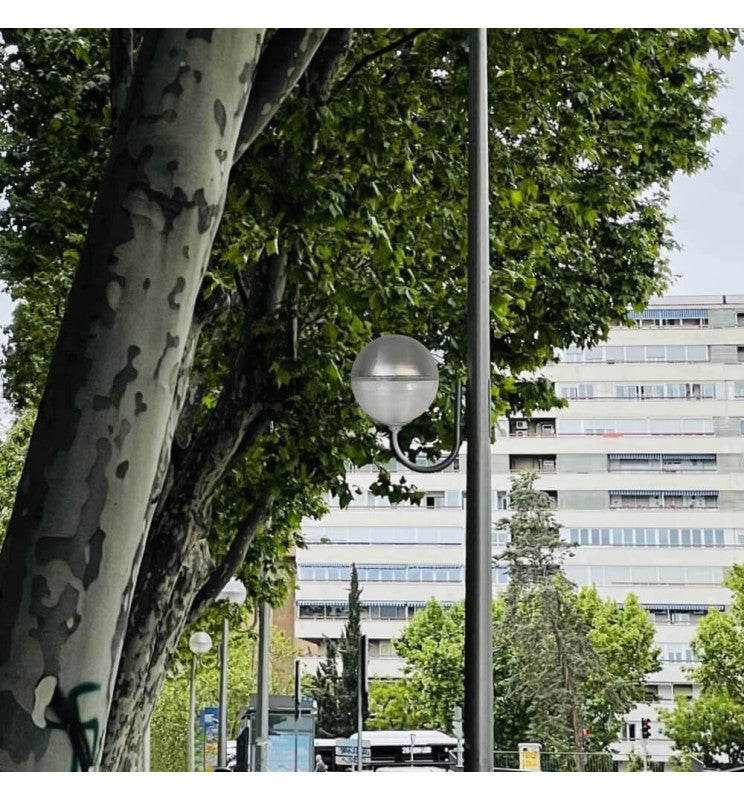 Anti Light Pollution Globe Streetlight for E27 LED Bulb