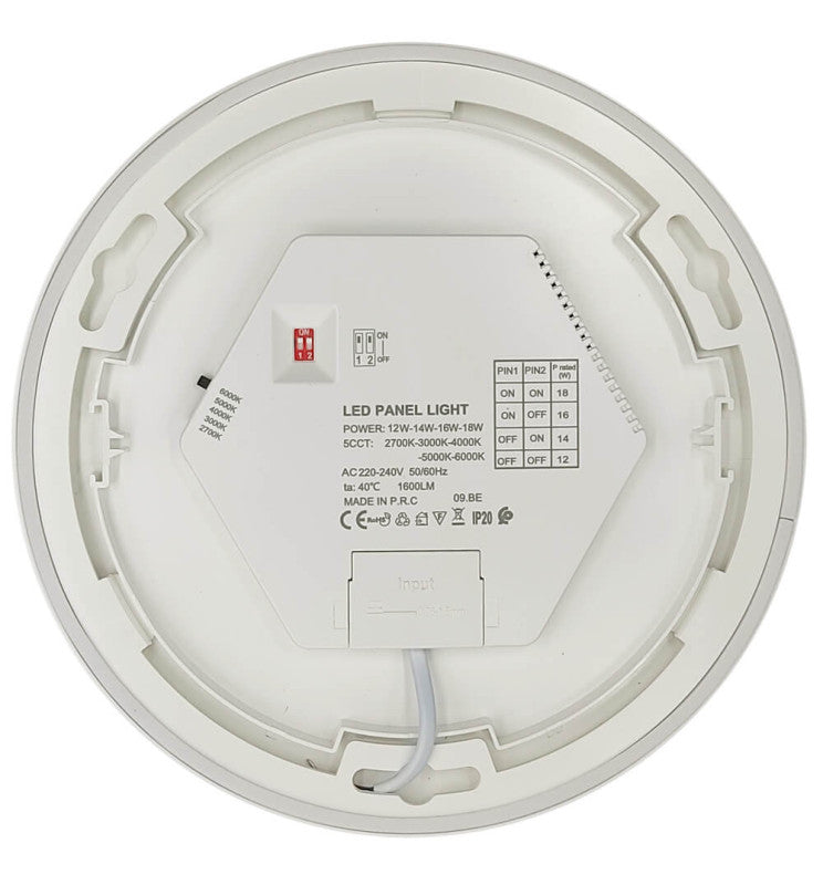 18W to 12W Adjustable Power BONN LED Downlight White 5 CCT - LED ceiling lighting