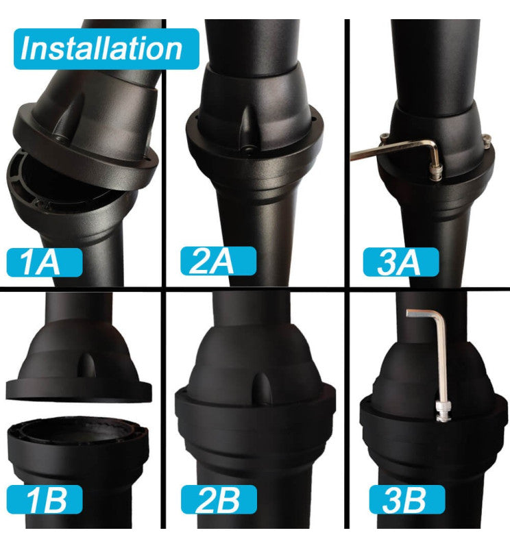 Column for public lighting - Aluminum - 4 meters - Lamp Post Mounts - Street Lights