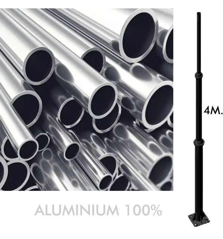 Column for public lighting - Aluminum - 4 meters - Lamp Post Mounts - Street Lights