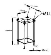 Column for public lighting - Aluminum - 4 meters - Lamp Post Mounts - Street Lights