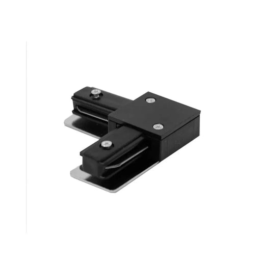 L-shaped Connector in Black for Single Phase LED Track Lights - LED Accessories