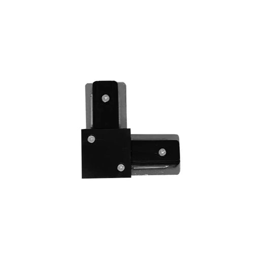 L-shaped Connector in Black for Single Phase LED Track Lights - LED Accessories