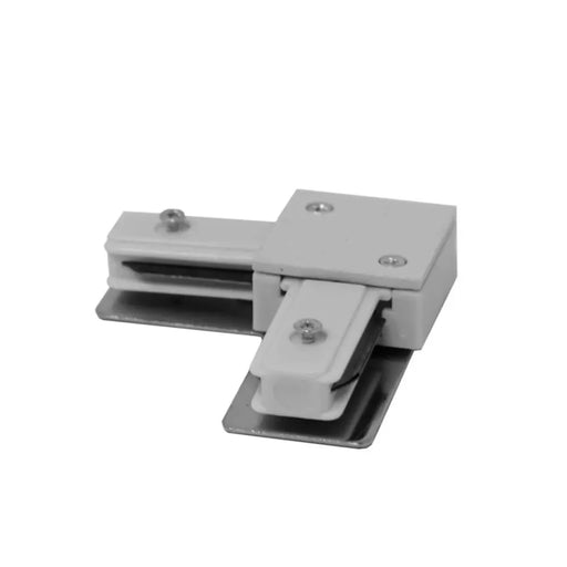 L-shaped Connector in White for Single Phase LED Track Lights - LED Accessories