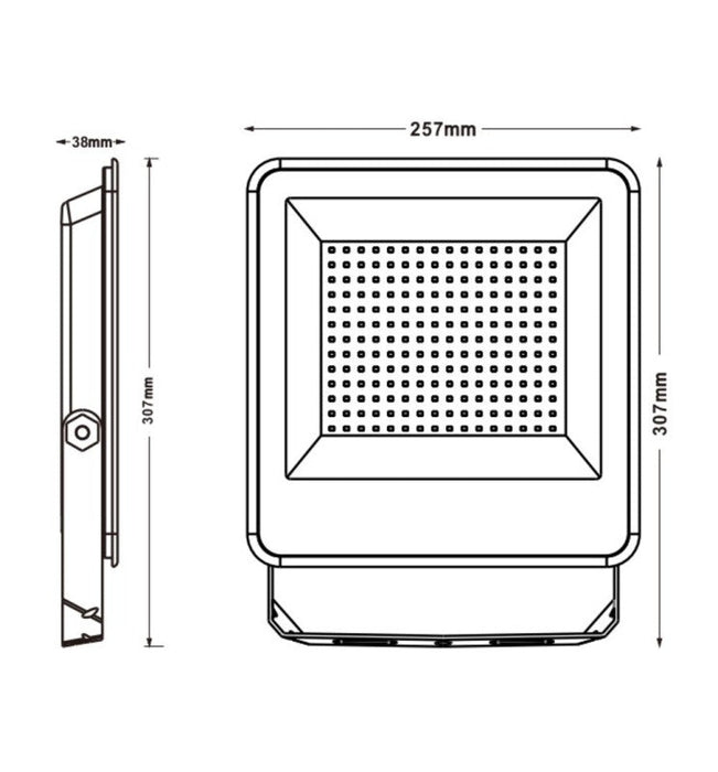 100W LED Floodlight EVO PRO with Lumileds Chips CCT