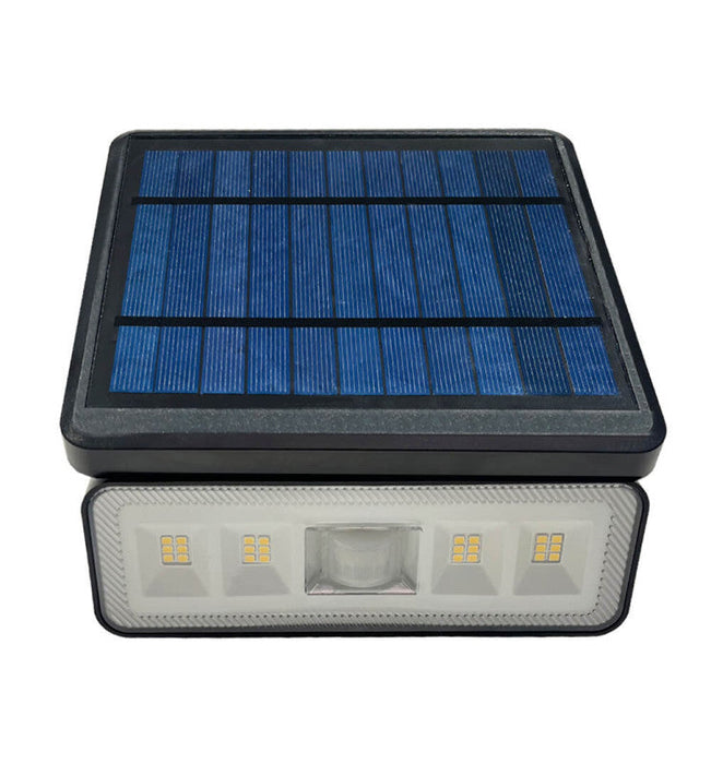 Solar LED Sconce with Detachable Panel - 1000 Lumens - PIR Motion Sensor - 4000K