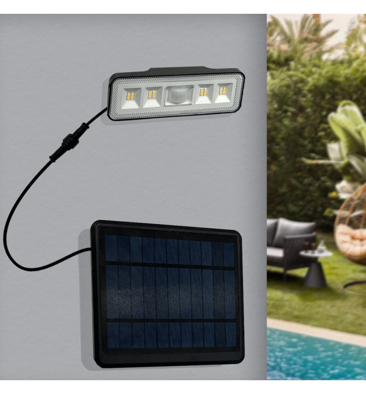 8W Solar LED Wall Light with PIR Motion Sensor 4000K - Solar LED light