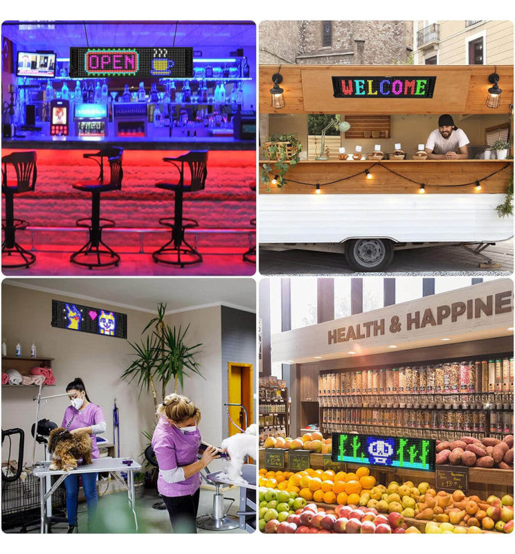 Programmable LED Sign with Remote Control - Digital Display