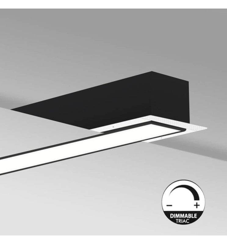 Dimmable Linear MOSCOW LED Light Black 0.44m 0.94m 1.44m 1.94m - Ceiling Light Fixtures - Linear Lights