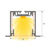 Dimmable Linear MOSCOW LED Light White 0.44m 0.94m 1.44m 1.94m - Ceiling Light Fixtures - Linear Lights